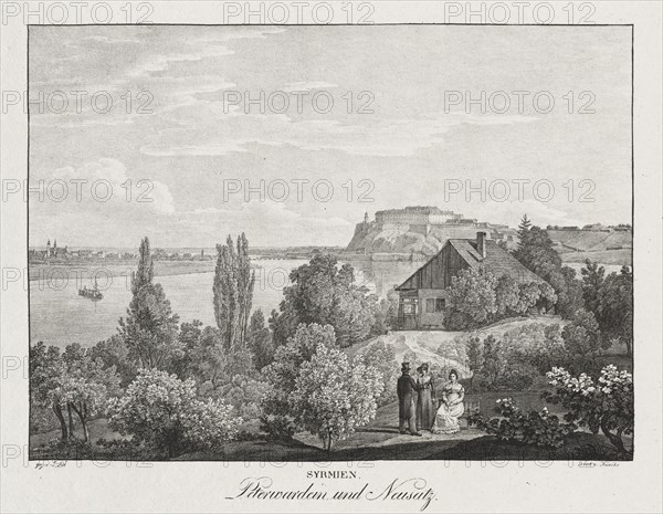 Syrmien, Peterwardein und Neusatz. Jakob Alt (Austrian, 1789-1872). Lithograph; matted: 50.8 x 61 cm (20 x 24 in.).