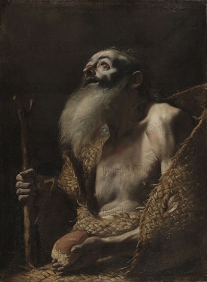 Saint Paul the Hermit, c. 1662-1664. Mattia Preti (Italian, 1613-1699). Oil on canvas; framed: 121 x 94 x 8 cm (47 5/8 x 37 x 3 1/8 in.); unframed: 103 x 76.2 cm (40 9/16 x 30 in.).