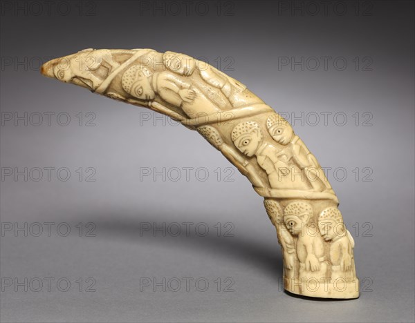 Carving, c. 1900. Central Africa, Democratic Republic of the Congo, Kongo, early 20th century. Ivory; overall: 17.8 cm (7 in.)