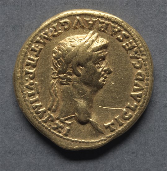 Aureus, 47-48. England, Roman, Claudius I, 41-54 A.D.. Gold; diameter: 2 cm (13/16 in.)