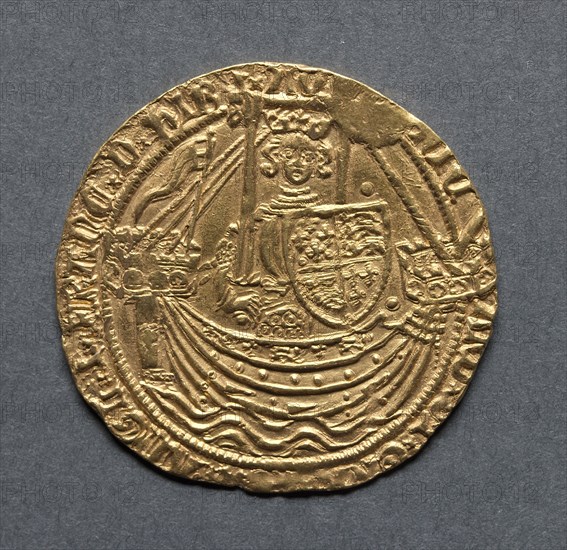 Noble (obverse), 1377-1399. England, Richard II, 1377-1399. Gold