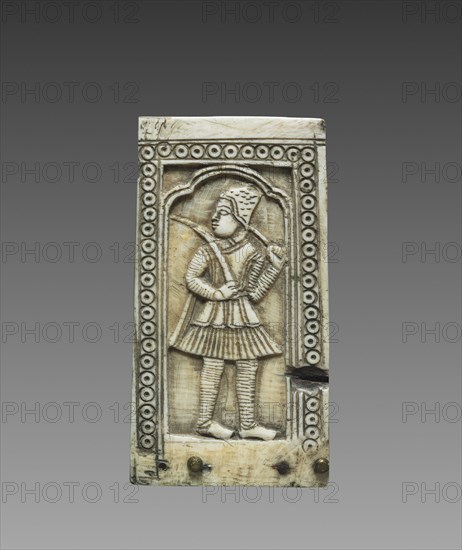 Panel from a Box, c. 1700. India, North East Deccan, Visakhapatnam district, Mughal Dynasty (1526-1756). Ivory; overall: 7.8 x 4.2 cm (3 1/16 x 1 5/8 in.).