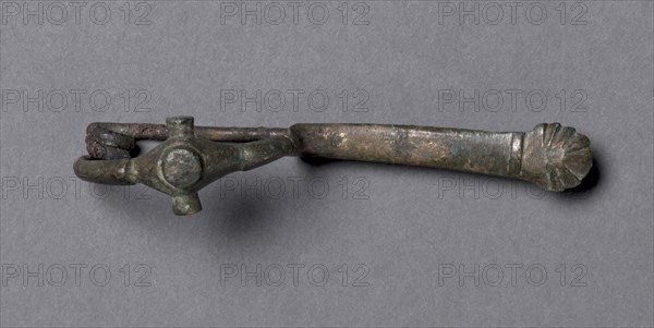 Fibula, c. 700 BC. Italy, Etruscan, late 8th Century BC. Bronze; overall: 8.9 cm (3 1/2 in.).