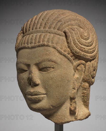 Head of Male Deity, possibly Aiyanar