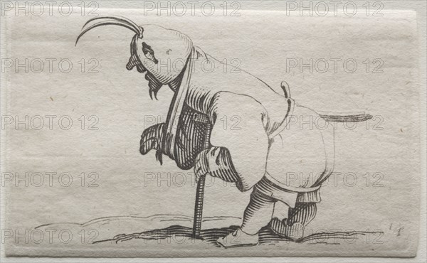 Cripple with a Hood. Jacques Callot (French, 1592-1635). Etching