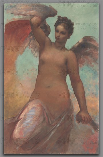 Winged Fortune, 1878. William Morris Hunt (American, 1824-1879). Oil on canvas; unframed: 252 x 159.5 cm (99 3/16 x 62 13/16 in.).