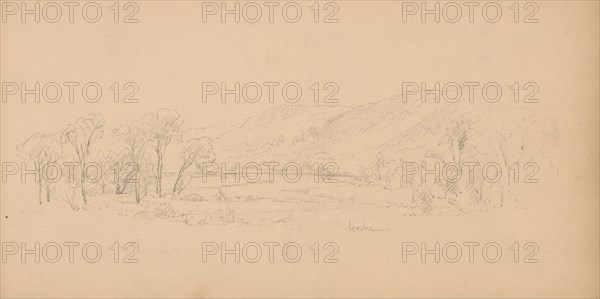 Sketchbook, page 06: "Gorham" (Maine), 1859. Sanford Robinson Gifford (American, 1823-1880). Graphite;