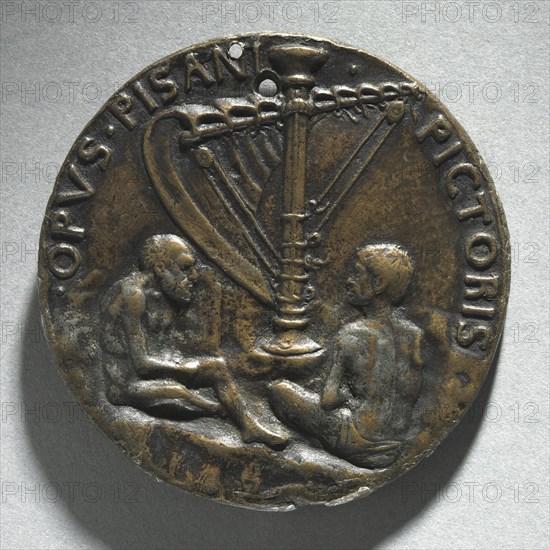 Portrait of Leonello D'Este, Marquess of Ferrara (reverse), c. 1440-1444. Pisanello (Italian, Ferrara, c. 1395-1455). Bronze; diameter: 7 cm (2 3/4 in.).