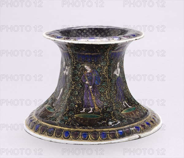 Salt Dish, early 1600s. Jean Limousin (French, 1528-c. 1610). Painted enamel on copper; overall: 8.6 x 14.2 x 14.2 cm (3 3/8 x 5 9/16 x 5 9/16 in.).