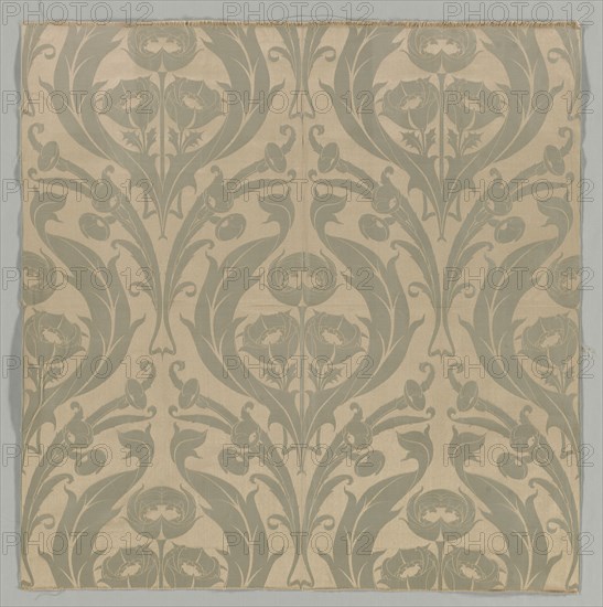 Textile Fragment, c 1900. William Morris (British, 1834-1896). Silk and cotton; overall: 87.6 x 85.1 cm (34 1/2 x 33 1/2 in.).