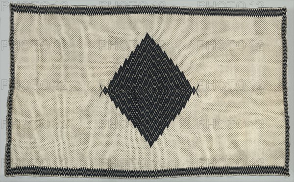 Sarape, c. 1820. America, Native North American, Southwest, Mexico, Saltillo, Post-Contact, Classic Period. Tapestry weave: wool; overall: 245.5 x 151.2 cm (96 5/8 x 59 1/2 in.)