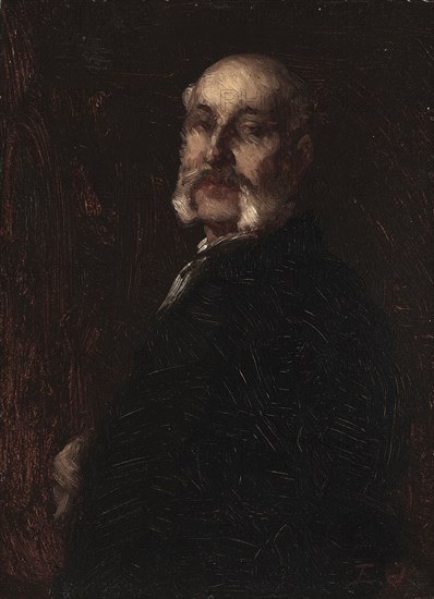 Samuel W. Rowse, c. 1881. Eastman Johnson (American, 1824-1906). Oil on board; unframed: 25 x 18.3 cm (9 13/16 x 7 3/16 in.).