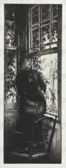 At the Seashore, 1880. James Tissot (French, 1836-1902). Etching and drypoint