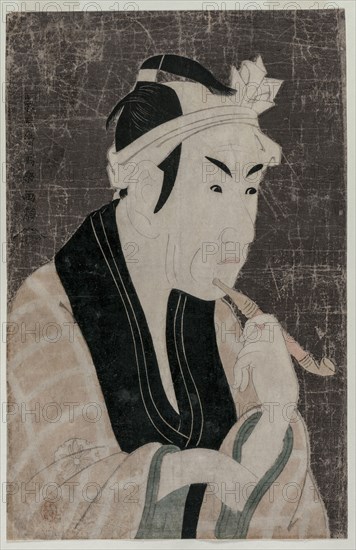 Matsumoto Koshiro IV as Gorobei, the Fish Seller from Sanya, 1794. Toshusai Sharaku (Japanese). Color woodblock print; sheet: 38.4 x 25.1 cm (15 1/8 x 9 7/8 in.).