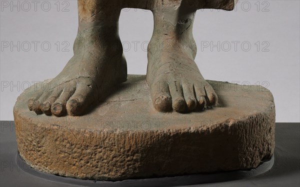 Feet for Standing Buddha (1973.15), c. 600s. Thailand, Mon-Dvaravati Period, c. 7th Century. Sandstone; overall: 40.5 cm (15 15/16 in.).