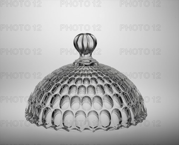 Covered Compote (lid), c. 1865. Bakewell, Pears and Company (American). Glass; overall: 46.4 x 25.7 cm (18 1/4 x 10 1/8 in.).