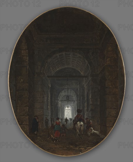 The Grotto of Posillipo, c. 1769. Hubert Robert (French, 1733-1808). Oil on canvas; framed: 56 x 47.5 x 6 cm (22 1/16 x 18 11/16 x 2 3/8 in.); unframed: 42.6 x 33.4 cm (16 3/4 x 13 1/8 in.).