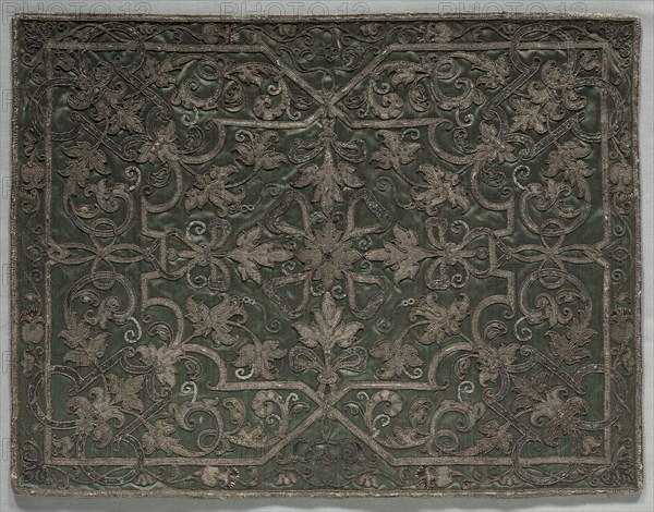 Apparel from a Dalmatic, early 1500s. Italy, early 16th century. Embroidery; silk and metallic threads; overall: 42.3 x 55 cm (16 5/8 x 21 5/8 in.)