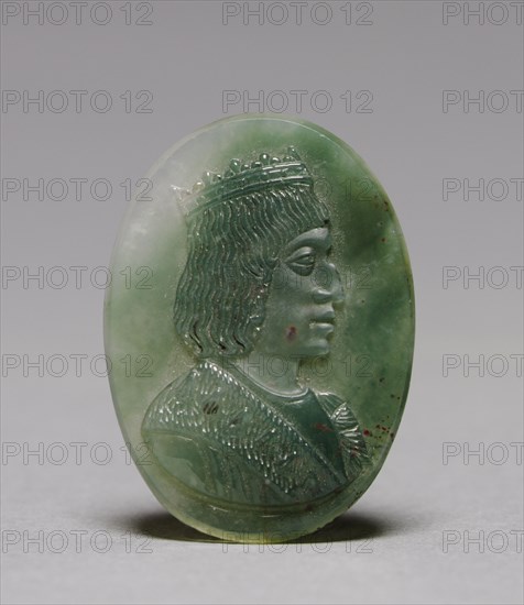 Cameo of King Charles VIII of France (1470-1498), c. 1494. France, Lyon, 15th century. Agate; overall: 3.4 x 2.4 x 0.4 cm (1 5/16 x 15/16 x 3/16 in.).