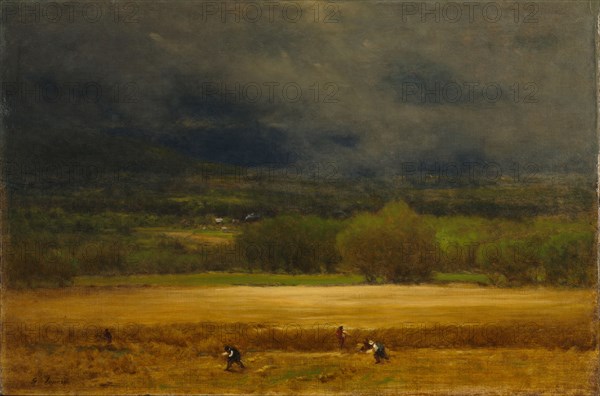 The Wheat Field, c. 1875-1877. George Inness (American, 1825-1894). Oil on canvas; unframed: 50.8 x 76 cm (20 x 29 15/16 in.).