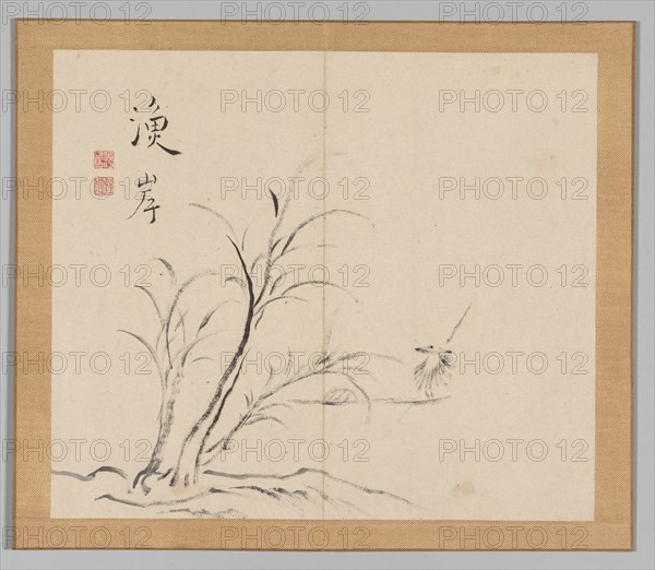 Double Album of Landscape Studies after Ikeno Taiga, Volume 2 (leaf 26), 18th century. Aoki Shukuya (Japanese, 1789). Pair of albums; ink, or ink and light color on paper; album, closed: 28.3 x 33 cm (11 1/8 x 13 in.).
