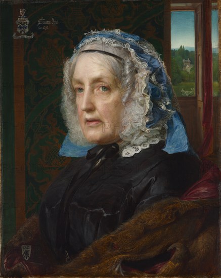 Portrait of Susanna Rose, 1862. Frederick Sandys (British, 1829-1904). Oil on wood; framed: 54 x 47 x 4.5 cm (21 1/4 x 18 1/2 x 1 3/4 in.); unframed: 34.7 x 28 cm (13 11/16 x 11 in.)