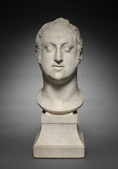 Bust of Rossini, 1831. Pierre Jean David d'Angers (French, 1788-1856). Marble; with base: 68.3 x 25.4 x 31.8 cm (26 7/8 x 10 x 12 1/2 in.)