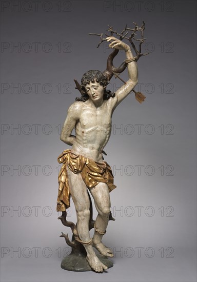Saint Sebastian, c. 1600-1620. Germany, early 17th century. Painted and gilded wood; overall: 139.5 x 54.6 x 45.1 cm (54 15/16 x 21 1/2 x 17 3/4 in.).