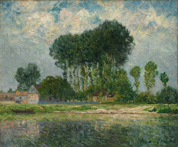 The River, 1902. Maxime Maufra (French, 1861-1918). Oil on fabric; unframed: 54.5 x 65.7 cm (21 7/16 x 25 7/8 in.)