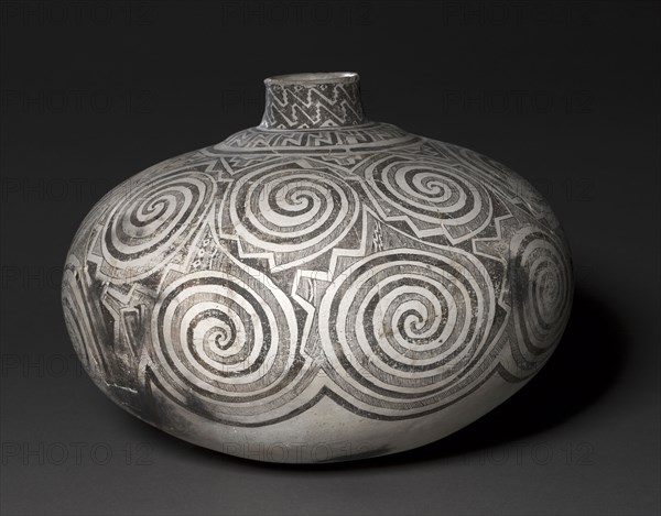 Olla (Jar), c. 1100-1250. Southwest, Arizona, Anasazi, Tularosa black-on-white, 12th-13th century. Ceramic, slip; overall: 30 x 40.5 cm (11 13/16 x 15 15/16 in.).