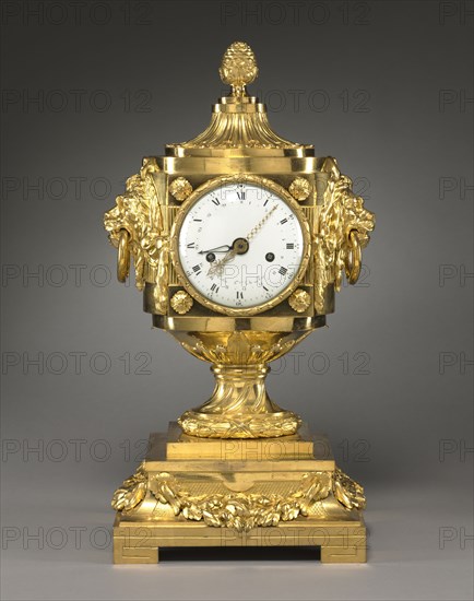 Clock, c. 1785. Robert Osmond (French, 1711-1789), Robert Robin (French, 1742-1799). Gilt bronze; overall: 62 x 30 x 25.5 cm (24 7/16 x 11 13/16 x 10 1/16 in.).