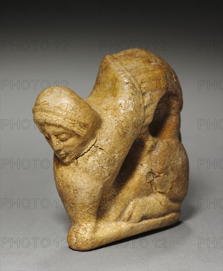 Sphinx, c. 500 BC. South Italy, Taranto, late 6th Century BC. Amber; overall: 5.8 x 2.3 cm (2 5/16 x 7/8 in.).
