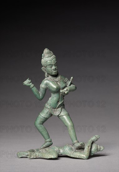 A Dakini, c. 1100. Cambodia, Angkor, 11th century. Bronze; overall: 15.2 cm (6 in.).