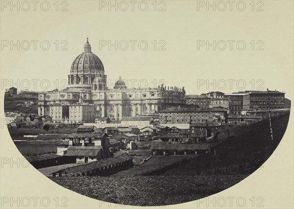 St. Peter's, 1858. Robert Macpherson (British, 1811-1872). Albumen print from wet collodion negative; image: 26.8 x 37.9 cm (10 9/16 x 14 15/16 in.); matted: 50.8 x 61 cm (20 x 24 in.)