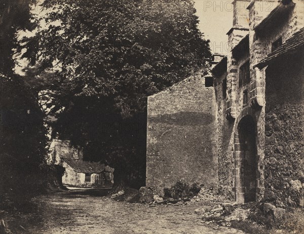 The Photographic Album for the Year 1855: Gateway to Borwick Hall, Lancashire, 1855. Rev. John Richardson Major (British, 1821-1871). Salted paper print from calotype negative; image: 16.9 x 22 cm (6 5/8 x 8 11/16 in.); matted: 35.6 x 45.7 cm (14 x 18 in.)