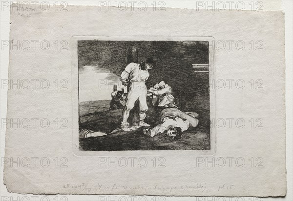 The Disasters of War:  And There's No Help for it, 1810-1820. Francisco de Goya (Spanish, 1746-1828). Etching, drypoint and burin