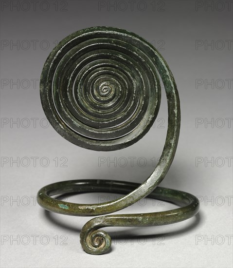 Spiral Armilla, c. 1500 BC. Central Europe, Bronze Age, c. 2500-800 BC. Bronze, wrought; overall: 16.5 x 12.1 cm (6 1/2 x 4 3/4 in.).