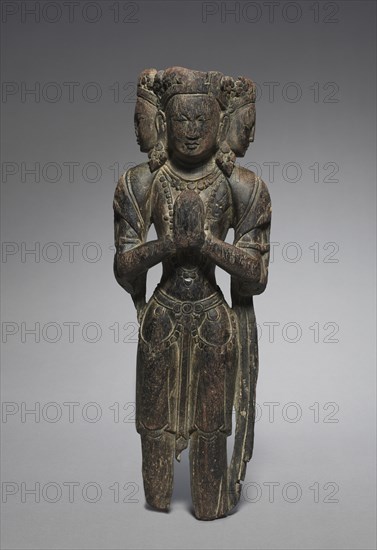 Bodhisattva Avalokitesvara, 900-1200. Himalyas, probably Tibet, 10th-12th century. Wood; overall: 43.8 cm (17 1/4 in.).
