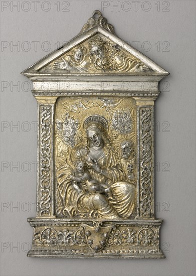 Pax with the Madonna and Child, after 1506. Moderno (Italian, 1467-1528). Silver and gilt silver; overall: 11.8 x 7 cm (4 5/8 x 2 3/4 in.).