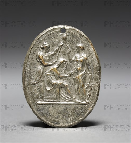The Three Fates, early 1500s or later. Cast after a model by Valerio Belli (Italian, c. 1468-1546). Silver; overall: 4.5 x 3.5 cm (1 3/4 x 1 3/8 in.).