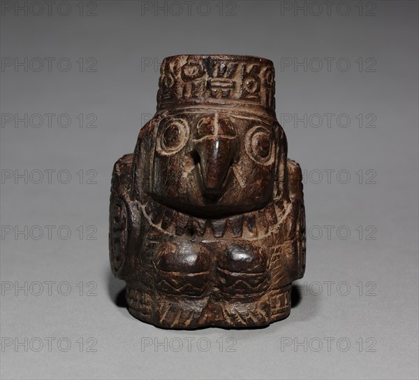 Bird-Shaped Container, 500-900. Peru, Wari style (500-900). Wood; overall: 8.4 cm (3 5/16 in.).