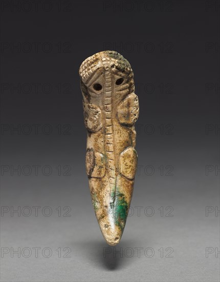 Reptile Pendant, c. 700-1550. Central Panama, (Azuero Peninsula), c. 700-1550. Limestone; overall: 8.7 x 2.5 x 3.1 cm (3 7/16 x 1 x 1 1/4 in.).