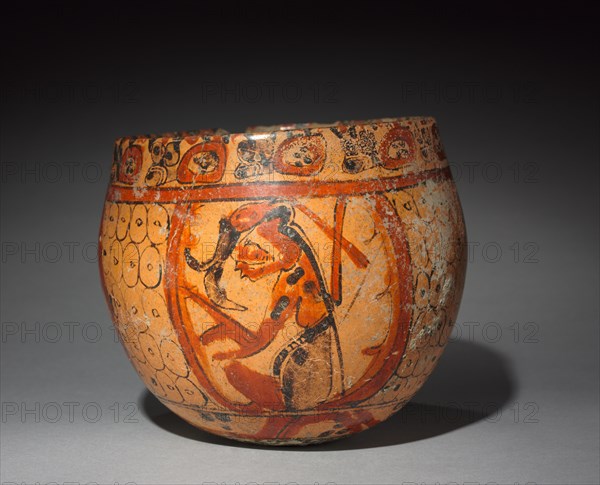 Bowl, 600-900. Mexico or Guatemala, Maya, Late Classic. Pottery with burnished, colored slips; diameter: 13.3 cm (5 1/4 in.); overall: 13.6 x 15.5 cm (5 3/8 x 6 1/8 in.).