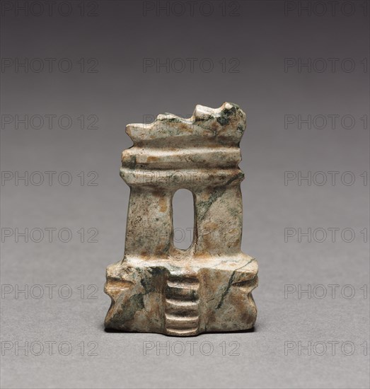 Architectural Model, 100 BC - 300. Mexico, Guerrero, Mezcala. Serpentine; overall: 4.9 x 3.2 x 1.1 cm (1 15/16 x 1 1/4 x 7/16 in.).