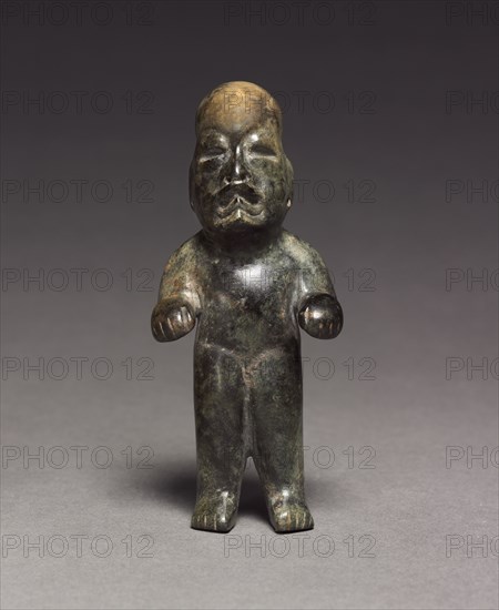 Standing Figure, c. 900-400 BC. Mexico, Olmec, 1200-300 BC. Serpentine; overall: 10.6 x 4.5 x 2.5 cm (4 3/16 x 1 3/4 x 1 in.).