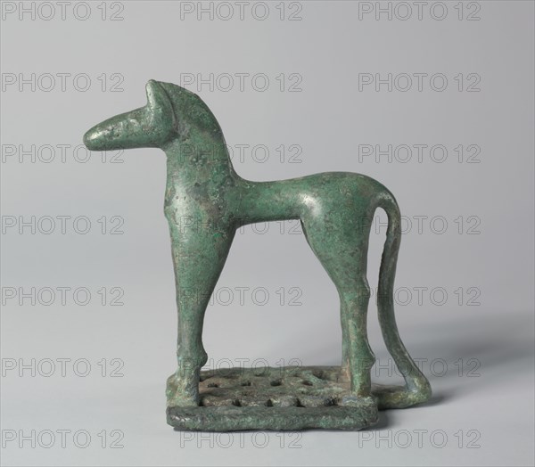 Horse, 750-725 BC. Greece, Geometric period, 8th Century BC. Bronze; overall: 7.3 cm (2 7/8 in.).