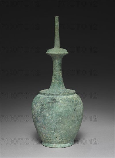 Water Ewer for Rituals (Kundika), 1100s. Korea, Goryeo period (918-1392). Bronze; outer diameter: 13.7 cm (5 3/8 in.); overall: 33 cm (13 in.).
