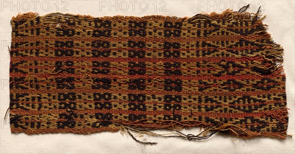 Textile fragment, c. 900 A.D.. Pre-Columbian, 10th century. Camelid fiber; overall: 25.5 x 11.5 cm (10 1/16 x 4 1/2 in.)