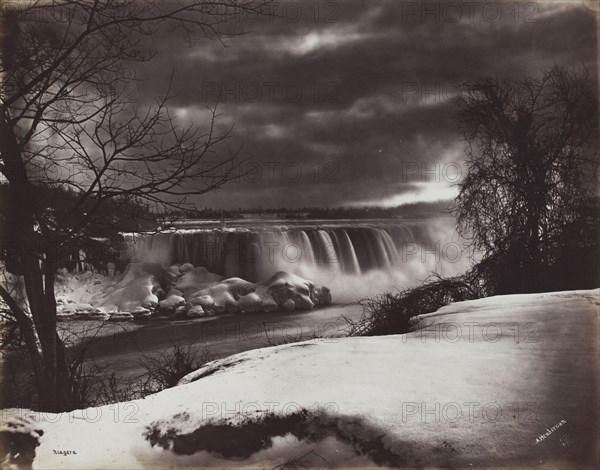 Falls of Niagara, 1860s. Alexander Henderson (Canadian, 1831-1913). Albumen print from wet collodion negative; image: 19 x 24.2 cm (7 1/2 x 9 1/2 in.); matted: 35.6 x 45.7 cm (14 x 18 in.)