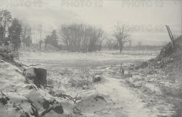 Untitled (Winter Landscape), c. 1900. William B. Post (American, 1857-1925). Platinum print; image: 14.9 x 23 cm (5 7/8 x 9 1/16 in.); matted: 40.6 x 50.8 cm (16 x 20 in.)